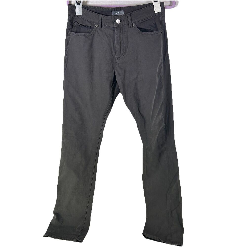 DL1961 Avery Modern Straight Slate Gray Men's Dark Wash Jeans Size 31/36